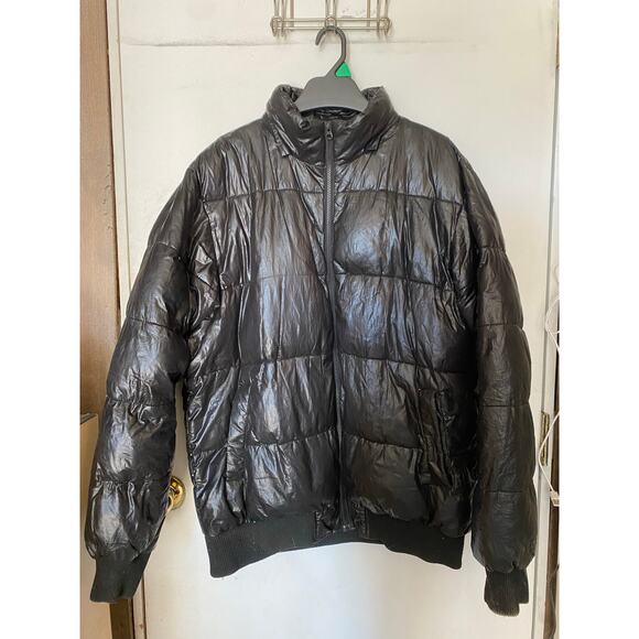 Vintage Man Alive Black Buffer Jacket/Coat XL NO HOOD - Picture 1 of 9